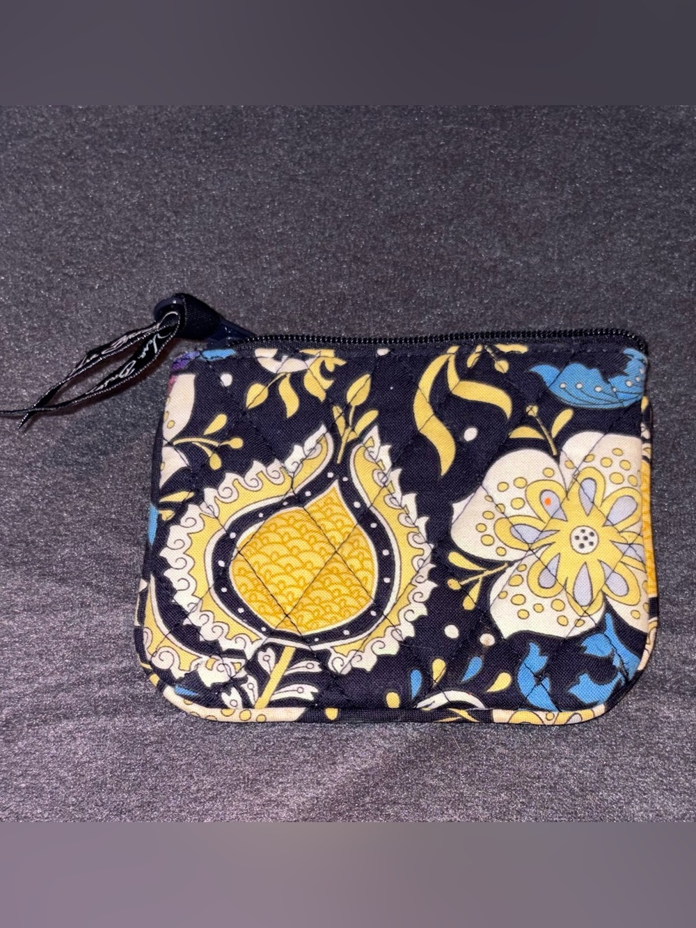 Vera Bradley Coin Pouch in Ellie Blue - Retired Pattern - NWOT